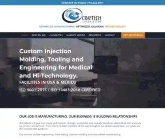 Craftechcorp.com(Custom Injection Molding) Screenshot