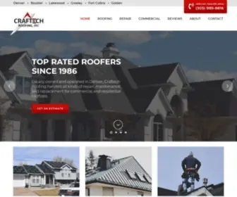 Craftechroofing.com(Roof Repair & Replacement) Screenshot