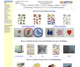 Craftee.co.uk(CARD MAKING SUPPLIES) Screenshot