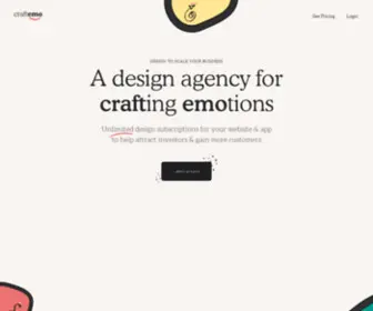 Craftemo.com(Unlimited Graphic Design Subscription Services Craftemo) Screenshot