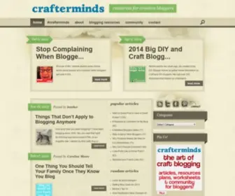 Crafterminds.com(Resources for Creative Bloggers) Screenshot