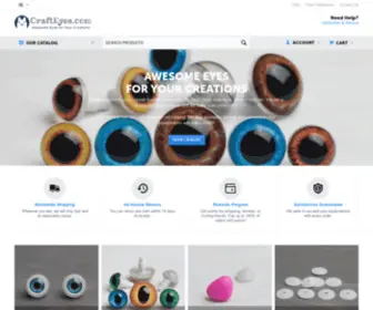 Crafteyes.com(Awesome Eyes for Your Creations) Screenshot