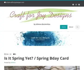 Craftforjoydesigns.com(Craft For Joy Designs) Screenshot