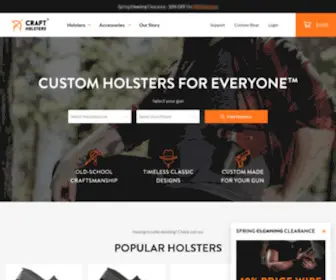 Craftholsters.com(Craft Holsters®) Screenshot