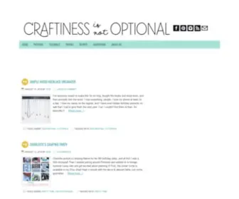 Craftinessisnotoptional.com(Sewing, crafts, and parties) Screenshot