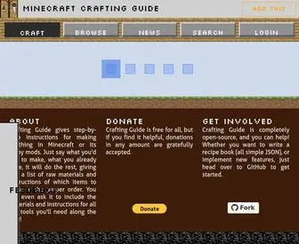 Crafting-Guide.com(Minecraft Crafting Guide) Screenshot