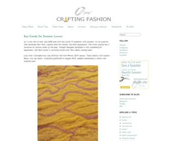 Craftingfashion.com(How to cut and sew a sweater) Screenshot