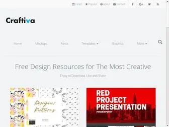 Craftiva.net(Free Design Resources) Screenshot