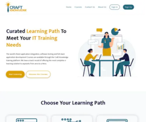 Craftknowledge.net(Craft Software specialized in training candidates with excellent experience in integration products such as MuleSoft) Screenshot