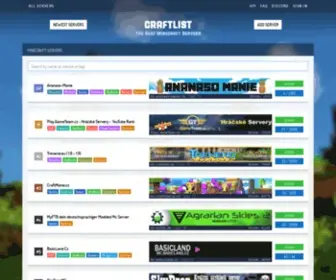 Craftlist.org(Minecraft Server List) Screenshot