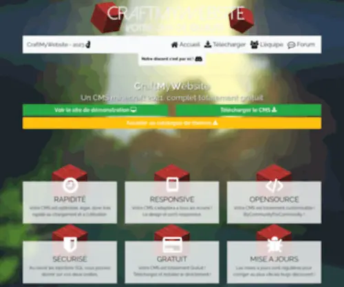 Craftmywebsite.fr(Votre CMS Minecraft de qualité 2021) Screenshot