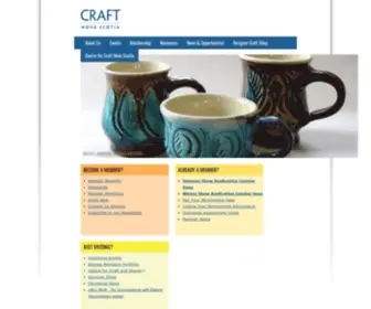 Craftnovascotia.ca(Craft Nova Scotia) Screenshot