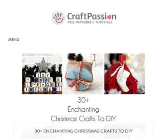 Craftpassion.com(Craft Passion offers a multitude of free craft patterns & tutorials) Screenshot