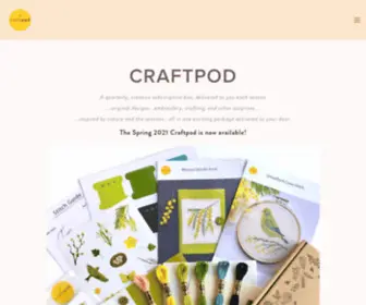 Craftpod.co.uk(Crafting Subscription Box) Screenshot