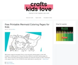 Craftskidslove.com(Crafts Kids Love) Screenshot