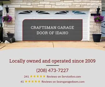 Craftsmangaragedoorofidaho.com(Garage Door Service Company in Boise) Screenshot