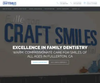 Craftsmiles.com(Dentist Fullerton CA) Screenshot