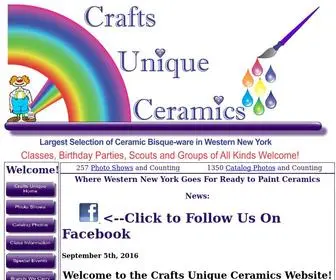 Craftsuniqueceramics.com(Crafts Unique Ceramics Home Page News) Screenshot