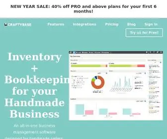 Craftybase.com(Inventory and bookkeeping software for handmade businesses) Screenshot