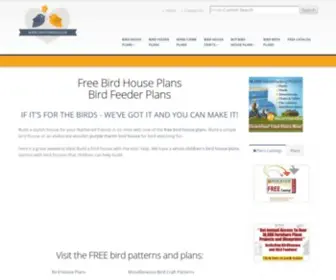 Craftybirds.com(Free Bird House Plans) Screenshot
