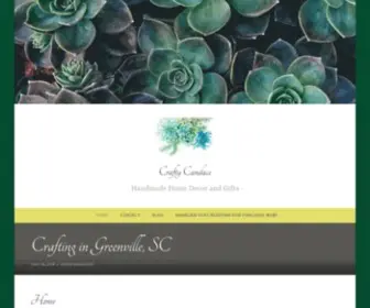 Craftycandace.com(Handmade Home Decor and Gifts) Screenshot