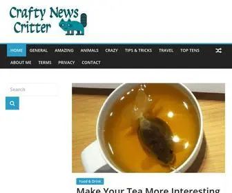 Craftynewscritter.com(Crafty News Critter) Screenshot