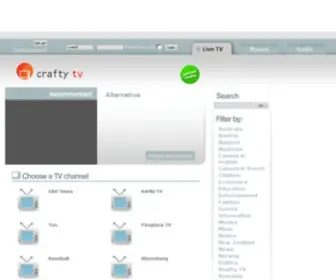 Craftytv.com(Watch Free Internet TV) Screenshot