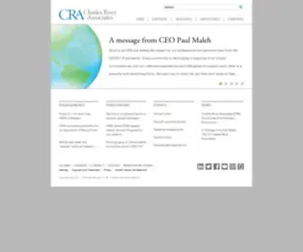 Crai.com(Charles River Associates) Screenshot