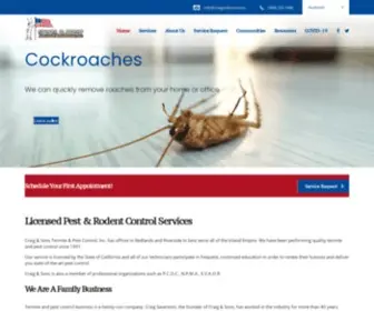 Craigandsons.com(Craig & Sons Termite & Pest Control) Screenshot