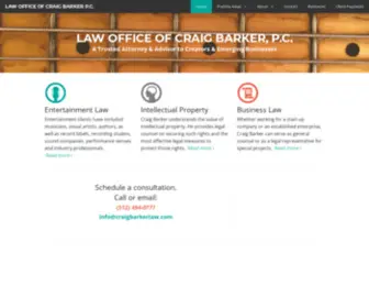 Craigbarkerlaw.com(Austin Entertainment IP Law Attorney) Screenshot