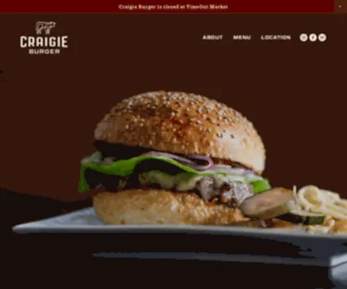 Craigieburger.com(Craigie Burger) Screenshot