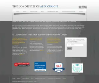 Craigielawfirm.com( At Counsel Table) Screenshot