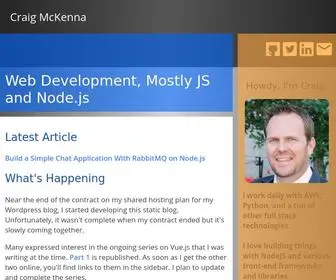 Craigmckenna.com(Web Development) Screenshot