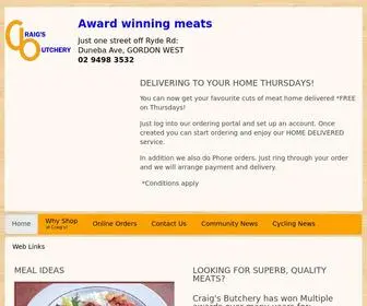 Craigsbutchery.com.au(Craig's Butchery) Screenshot