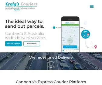 Craigscouriers.com.au(Sydney To Canberra Courier) Screenshot