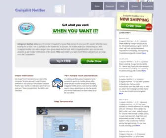 Craigslistnotifier.com(Craigslist Search notifier) Screenshot
