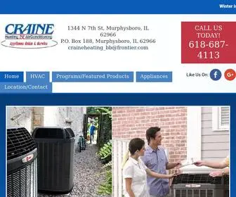 Craineheatingandair.com(Murphysboro, IL) Screenshot