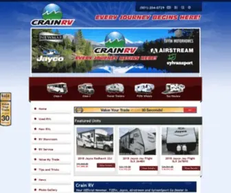 Crainrv.com Screenshot