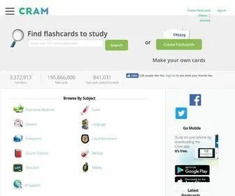 Cram.com(Create and Share Online Flashcards) Screenshot