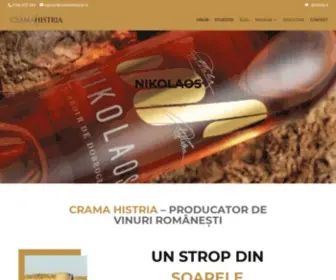 Cramahistria.ro(Producator de vinuri romanesti de calitate) Screenshot