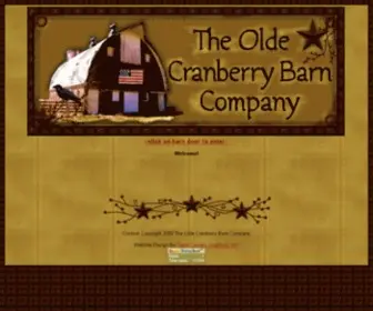 Cranberrybarn.com(The Olde Cranberry Barn Company) Screenshot