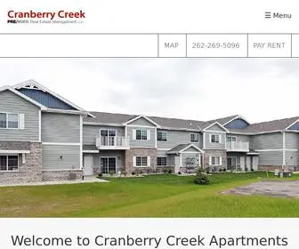 Cranberrycreekapartmentliving.com(Cranberry Creek Apartments) Screenshot