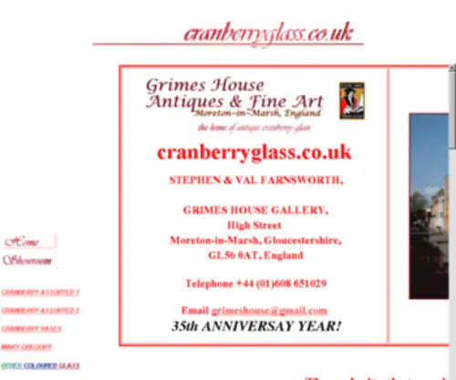 Cranberryglass.co.uk(CRANBERRY GLASS) Screenshot