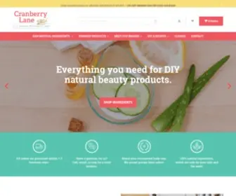 Cranberrylane.com(100% Pure Natural Beauty Products) Screenshot
