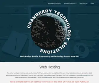 Cranberrytech.com(Quality-crafted, Secure, Wordpress Hosting and Malware Cleanup) Screenshot