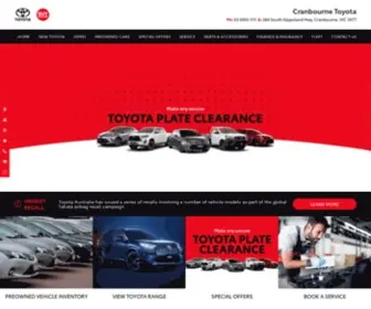 Cranbournetoyota.com.au(Cranbourne Toyota) Screenshot