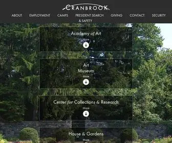Cranbrook.edu(Cranbrook) Screenshot