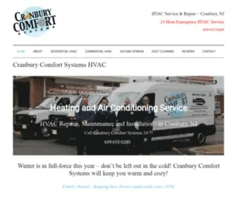 Cranburycomfort.com(Cranbury Comfort Systems) Screenshot