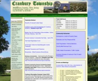 Cranburytownship.org(Cranbury NJ) Screenshot