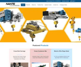 Crane-Component.com(Quality Electric Wire Rope Hoist & Crane End Carriage factory from China) Screenshot
